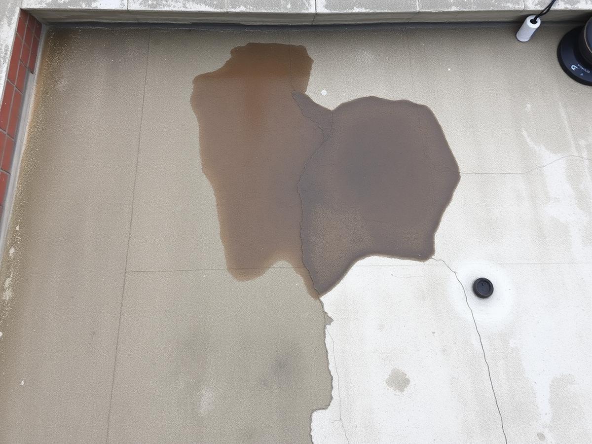 Impermeabilização de terraço — antes